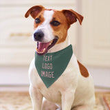 Custom Blue Green Light Pink Pet Scarf