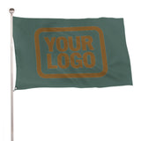 Custom Blue Green Khaki Flag