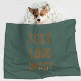 Custom Blue Green Khaki Pet Blanket