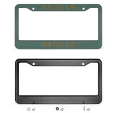 Custom Blue Green Khaki License Plate Frame