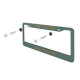 Custom Blue Green Khaki License Plate Frame