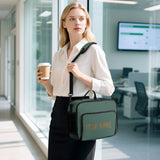 Custom Blue Green Khaki Lunch Bag
