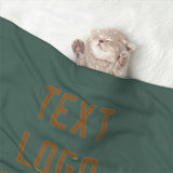 Custom Blue Green Khaki Pet Blanket