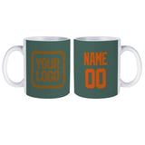 Custom Blue Green Orange Mug