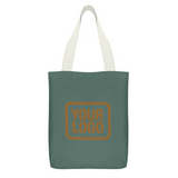 Custom Blue Green Orange Canvas Tote Bag