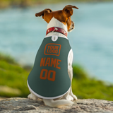 Custom Blue Green Orange Pet Vest