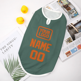 Custom Blue Green Orange Pet Vest