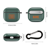 Custom Blue Green Orange AirPods Case (3rd Generation)
