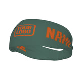 Custom Blue Green Orange Sports headband