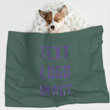 Custom Blue Green Light Purple Pet Blanket