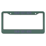 Custom Blue Green Light Purple License Plate Frame