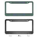 Custom Blue Green Light Purple License Plate Frame