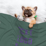 Custom Blue Green Light Purple Pet Blanket