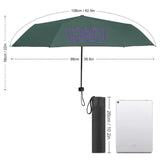 Custom Blue Green Light Purple Automatic Umbrella