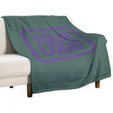 Custom Blue Green Light Purple Blanket