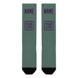 Custom Blue Green Purple Knee-High Sock
