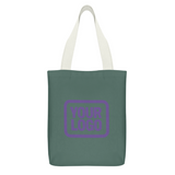 Custom Blue Green Purple Canvas Tote Bag