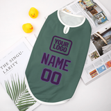 Custom Blue Green Purple Pet Vest