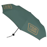 Custom Blue Green Light Khaki Automatic Umbrella