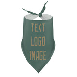 Custom Blue Green Light Khaki Pet Scarf