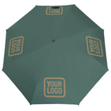 Custom Blue Green Light Khaki Automatic Umbrella