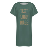 Custom Blue Green Light Khaki Nachthemd