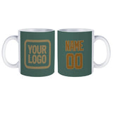 Custom Blue Green Khaki Mug