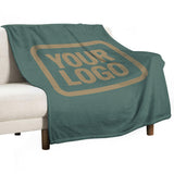 Custom Blue Green Light Khaki Blanket