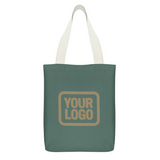 Custom Blue Green Khaki Canvas Tote Bag