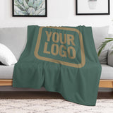 Custom Blue Green Light Khaki Blanket