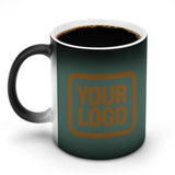Custom Blue Green Khaki Magic Mug