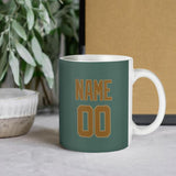 Custom Blue Green Khaki Mug