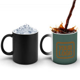 Custom Blue Green Khaki Magic Mug