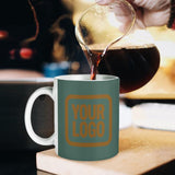 Custom Blue Green Khaki Mug
