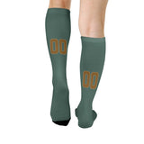 Custom Blue Green Khaki Knee-High Sock