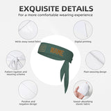 Custom Blue Green Khaki Headband
