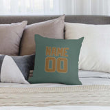 Custom Blue Green Khaki Pillowcase