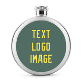 Custom Blue Green Light Yellow Hip Flask
