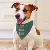 Custom Blue Green Light Yellow Pet Scarf