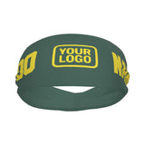 Custom Blue Green Light Yellow Sports headband