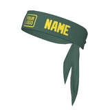 Custom Blue Green Light Yellow Headband