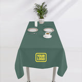 Custom Blue Green Light Yellow Square Table Cloth