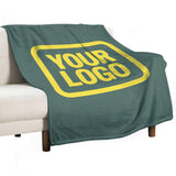 Custom Blue Green Light Yellow Blanket