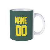 Custom Blue Green Light Yellow Mug