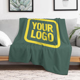 Custom Blue Green Light Yellow Blanket