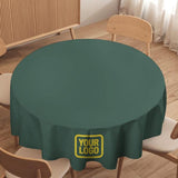 Custom Blue Green Light Yellow Round Table Cloth