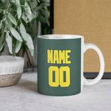 Custom Blue Green Light Yellow Mug
