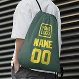 Custom Blue Green Light Yellow Drawstring Bag