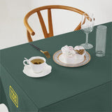 Custom Blue Green Light Yellow Square Table Cloth