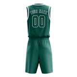 Custom Blue Green Blue Green Basketball Set